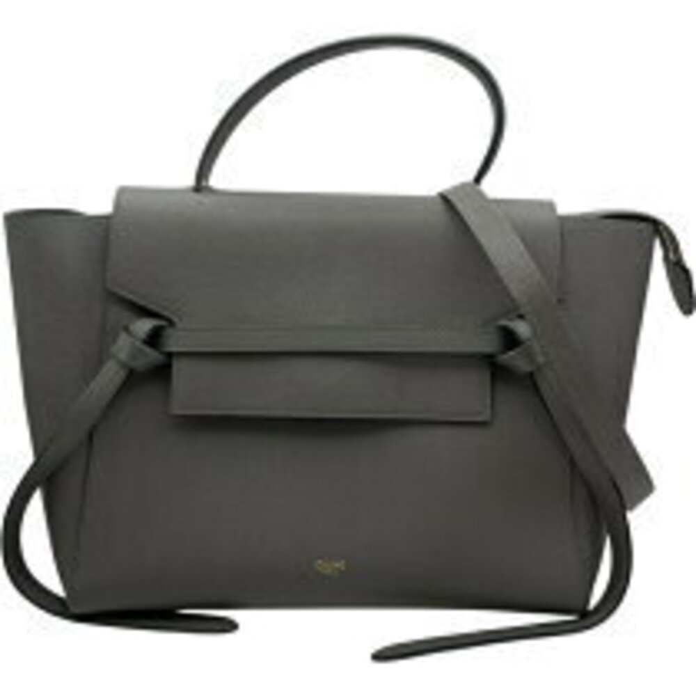 Celine Belt Bag Gray Grained Calfskin Shoulder